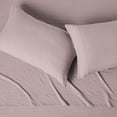 thumbnail image 3 of Brushed Microfiber Sheet Set, Extra Soft with Natural Texture, 4-Piece, Full, Purple, 3 of 10