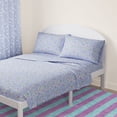 thumbnail image 2 of Mainstays Kids 100% Cotton Percale Bed Sheet Set, Full, Stars, 4 Pieces, 2 of 8
