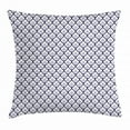 thumbnail image 1 of Dutch Throw Pillow Cushion Cover, Blue Toned Traditional Delftware Pattern Abstract Ornamental Floral Scales, Decorative Square Accent Pillow Case, 20 X 20 Inches, Indigo and White, by Ambesonne, 1 of 2