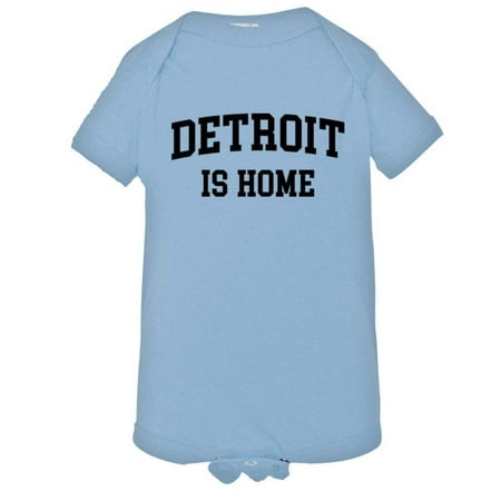 

PleaseMeTees™ Baby Detroit Michigan Is Home Born In From Go Blue Onsie