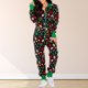 thumbnail image 1 of Mameluco con estampado de manga larga para mujer Ropa de dormir cómoda con estampado navideño Ropa de estar informal, 1 of 8