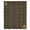 Brown, variant on Dark Green Gold Floral Sheer Curtains 45 Inches Long, Modern Abstract Art Spring Flowers Light Filering Curtains, Breathable Simi Curtain Privacy Drapes for Kitchen Bathroom Small Window Treatment