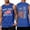 Blue, variant on Men's 250th America Anniversary Independence 250 Years of Freedom Muscle Tank Tops Sleeveless Graphic T-Shirt