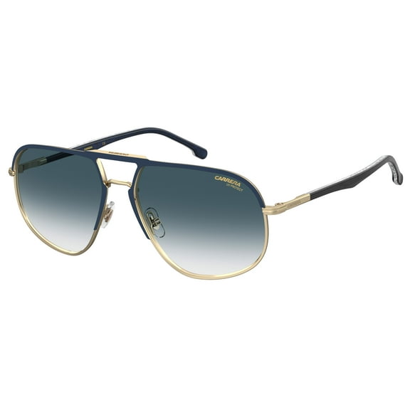 Carrera - CARRERA 318/S, Geometric steel men BLUE GOLD/BLUE SHADED