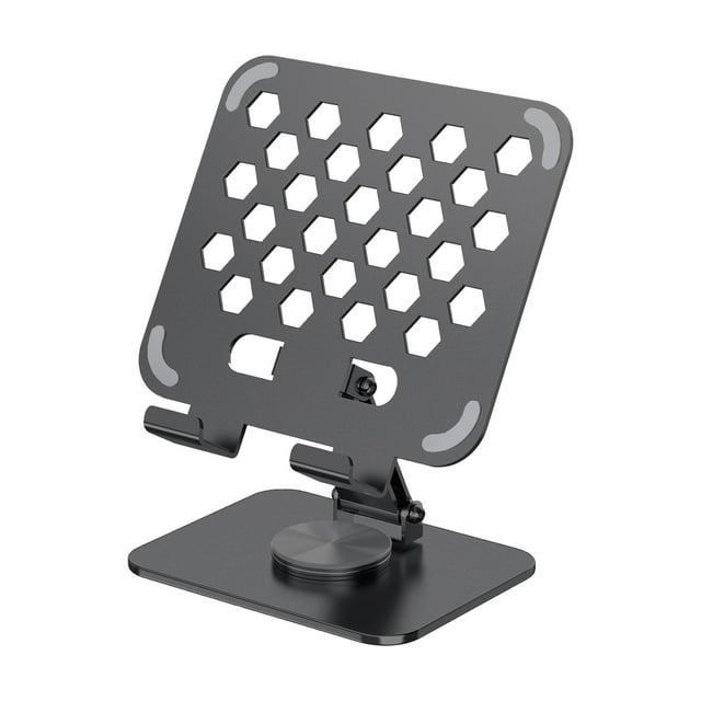 Stand for Tablet, 360 Degree Rotating Hollow Backboard Heat Dissipation Integrated Folding Lightweight Portable All Metal Painting Game Tablet Stand Drawing Tablet Stand
