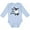 AE-Light Blue, variant on One of His Lambs Easter Sheep Boys or Girls Long Sleeve Baby Bodysuit