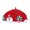Red2, variant on Seductiva Santa Hats Christmas Hats Christmas Berets Women's Fashion Cute Christmas Beret Cap With Decoration Shiny Artist Hats M