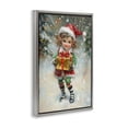 thumbnail image 2 of Stupell Industries Rustic Lodge Santa's Little Elf Gray Floating Frame Canvas Art, 21 x 31, by Tina LeCour, 2 of 8