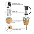 thumbnail image 3 of 10Pcs Olive Oil Spout with Rubber Dust Caps, Cork Design Wine Bottle Stoppers for Pours Liquid, Olive Oil, Wine, Vinegar, 3 of 6
