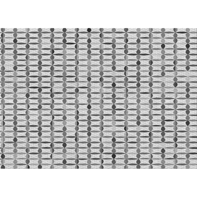 Ahgly Company Machine Washable Indoor Rectangle Transitional Platinum Gray Area Rugs, 6' x 9'