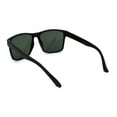 thumbnail image 4 of Polarized Mens Rectangular Minimal Sport Plastic Sunglasses Shiny Black Green, 4 of 4