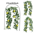 thumbnail image 3 of Artificial Lemon Vine Garland with Flowers – 5.8Ft Realistic Rattan Greenery for Home, Cafe, Wedding, Wall Hanging, Table Decoration, No Maintenance Faux Plant for Indoor Outdoor Use Harlik, 3 of 9