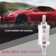 thumbnail image 3 of Universal Chrome Glass Fuel Petrol crude oil engine Inline Filter 5/16 "8mm Silver for Motorcycles, 3 of 5