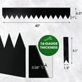 thumbnail image 5 of DAVYLINE 6-Pack Galvanized Steel Landscape Edging w/Black Powder Coating - 40" L x 6.5" H Strips - Hammer-in 16-Gauge Metal Edging Border w/ 7 Clips & Gloves - Edge for Lawn Yard (20Ft Total), 5 of 6