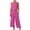 1-pink womens 2 piece lounge sets, variant on Two Piece Solid Sets for Women Casual Dressy Outfit Sleeveless Crop Tank and Wide Leg Pants Sets Matching Loungewear Sets Navy,L