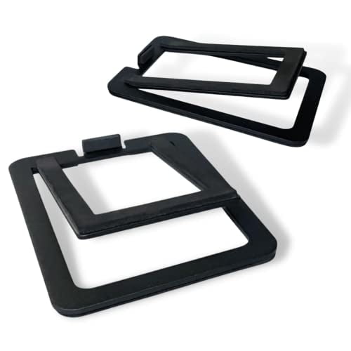 Soportes de Altavoces de Escritorio de Metal Audioengine DS1M para Altavoces Pequeños, Inclinados, Negros (Par)
