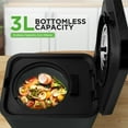 thumbnail image 5 of Nutrichef 3L Electric Kitchen Composter - Composts Organic Material & Food Scraps  Countertop Automatic Compost Bin  Dry, Crush, & Cooling Functions  Perfect for Kitchens & Apartments  Grey, 5 of 6