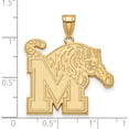 thumbnail image 2 of 14K Yellow Gold 14Ky Logoart University Of Memphis Xl Pendant (30 X 28) Made In United States 4y031ump, 2 of 5