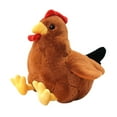 thumbnail image 2 of Zxpjkyu Plush Chicken Doll Animal Plush Doll Home Decorative Cute Figure Chicken Stuffed brown 40cm, 2 of 9