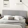 thumbnail image 3 of Furinno Roanne Upholstered Tufted Headboard, Glacier, King, 3 of 4