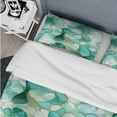 thumbnail image 4 of Designart "Emerald Seaglass Mosaic" Green Abstract Bedding Covert Set - Modern & Contemporary Bed Set With 2 Shams, 4 of 5