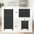 thumbnail image 2 of Jaxpety 2-Pack 6ft Room Dividers, Black 3-Panel Folding Privacy Screens, Freestanding for Effortless Space Division in Living Rooms, Bedrooms& Offices, 2 of 8