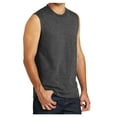 thumbnail image 4 of Yellow Rooster Men's Core Cotton Sleeveless Tee Dark Heather Grey 4XL, 4 of 6