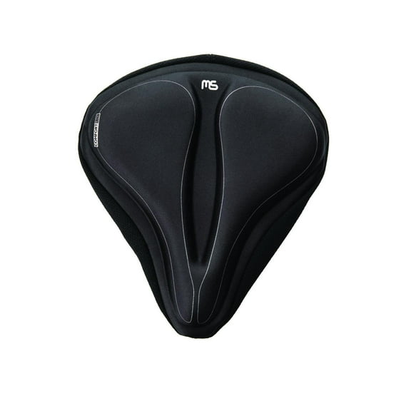 Megasoft Rec Gel Saddle Cover, Seat Cover, 254 x 241mm, Black