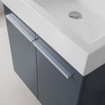 thumbnail image 5 of Virtu USA Midori 24" Polymarble Single Bathroom Vanity Cabinet Set in Gray, 5 of 6