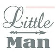 thumbnail image 2 of Little Man Vinyl Decals Nursery Décor Boys Room Stickers, Storm Gray, 23x19-Inch, 2 of 4