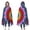 Colorful Tie Dye-1, variant on Wearable Blanket,Colorful Tie Dye Mandala Pattern Hooded Wearable Flannel Blanket for Adults & Teens,Winter Poncho Shawl Wrap Cape Cozy Anti-Pill,50"x60"