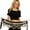 Black, variant on Belly Dance Hip Scarf with Silver Coins, Chiffon Wrap Skirt, 128 Coin Sash for Women for Belly Dance