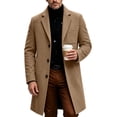 thumbnail image 2 of LONKITO Casual Peacoats for Men Relaxed Fit Long Outerwear Coats with Pockets Fall Winter Clothes, 2 of 7