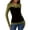 Army Green, variant on Women's Long Sleeve Shirts Slim Fitted Lace Velvet Patchwork Tops Stretchy Base Layer Basic Tight Undershirt