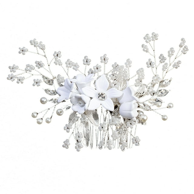 Flor para el cabello nupcial Aleación Resina Elegante Hermoso Con estilo Simple Estilo americano europeo Accesorios para el cabello de boda Flor de resina blanca