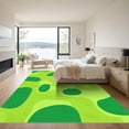 thumbnail image 3 of ODIKA 6'x9' Machine Washable Non-Slip Area Rug, Abstract Green High Traffic Rug, Green, 1018953, 3 of 7