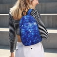 thumbnail image 5 of Balery Blurred Star Snow Christmas Mochila Clásica Impresa Básica para Viaje, Mochila Escolar Resistente al Agua, Mochila de Lona con Correas Ajustables-Medium, 5 of 5