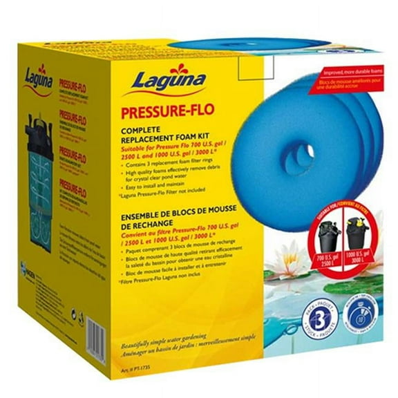 Laguna PT1735 Replacement Foam Kit for Pressure-Flo 700 & 1000 - Pack of 3
