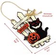 thumbnail image 2 of cartel de feliz halloween, cartel de bienvenida de halloween corona de calabaza puerta colgante decoración d'Halloween Vhermosa ZYY-1282, 2 of 4