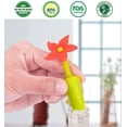 thumbnail image 4 of 4 Pcs Bouchons de Bouteille de Vin en Forme de Fleur, Bouchons de Vin en Silicone Réutilisables, Outils de Bar pour Bouchon de Vin et Bouteille de Boisson, 4 of 7