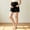 Black, variant on Naittoop Women's Maternity Ripped Hem Skinny Shorts Elastic Waist Jeans Pregnant Denim Shorts