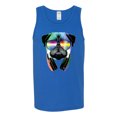 thumbnail image 2 of Wild Bobby, Colorful Pug DJ, Pop Culture, Men Graphic Tank Top, Royal, Large, 2 of 4