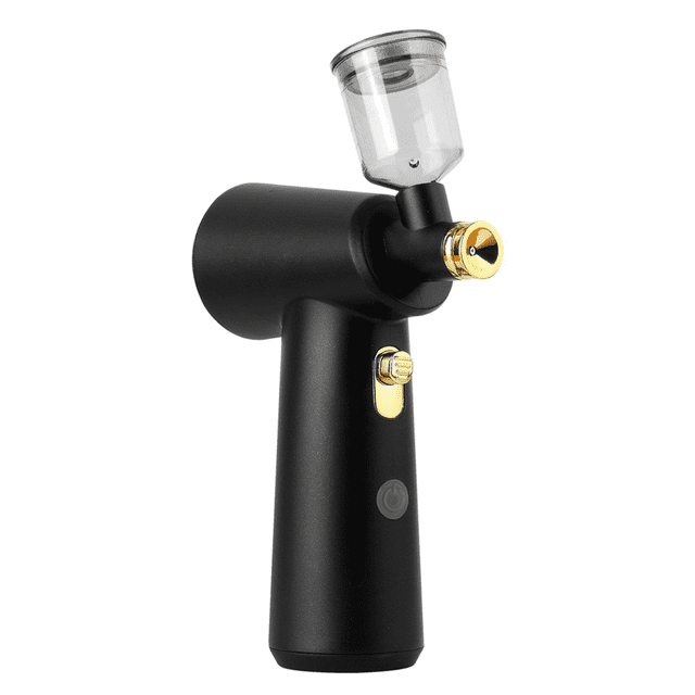 Hairdressing Air Brush Sprayer Nano Hydration Portable Mini Rechargeable Hairdressing and Tanning Tools,1 x Sprayer 1 x Base 1 x Charging cable 1 x Storage box 1 x English instruction manual,Black