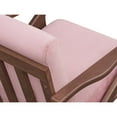 thumbnail image 3 of Omax Decor Zola Solid Wood and Velvet Upholstered Accent Armchair in Blush Pink, 3 of 5