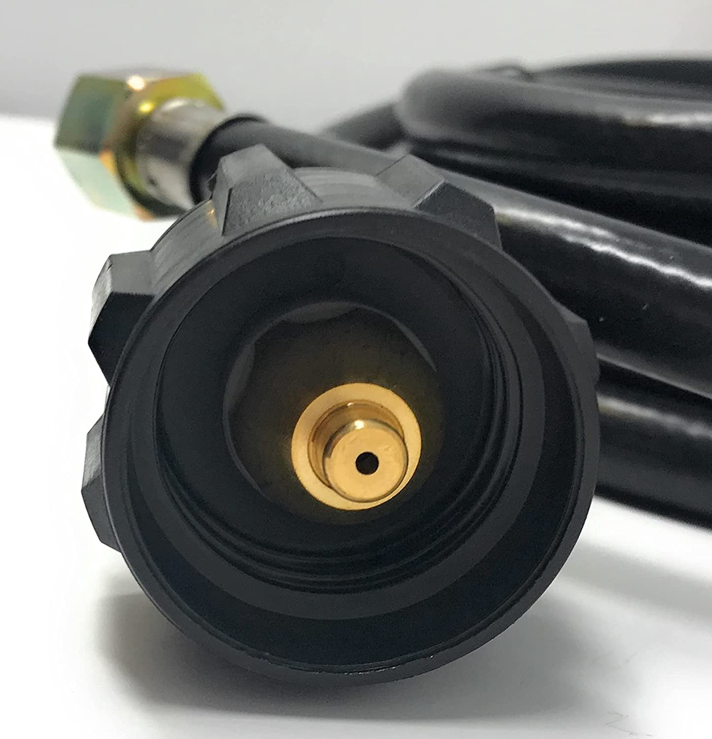 Madol 12 Feet Hose Assembly For Propane Tank Adapter QCC1 Acme x 3/8 Female Flare, Max 80,000 BTU's EVEN Controlled FLO Tanks RV BBQ Gas Grills Fire Pit Table Heaters