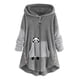 thumbnail image 2 of Puntoco Tops de abrigo con capucha de manga larga y bolsillos casuales de talla grande para mujer Puntoco Puntoco-1, 2 of 4