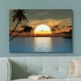 thumbnail image 2 of wall26 Tropical Sunset Blue Water Endless Summer - Canvas Art Home Art - 32x48 inches, 2 of 5