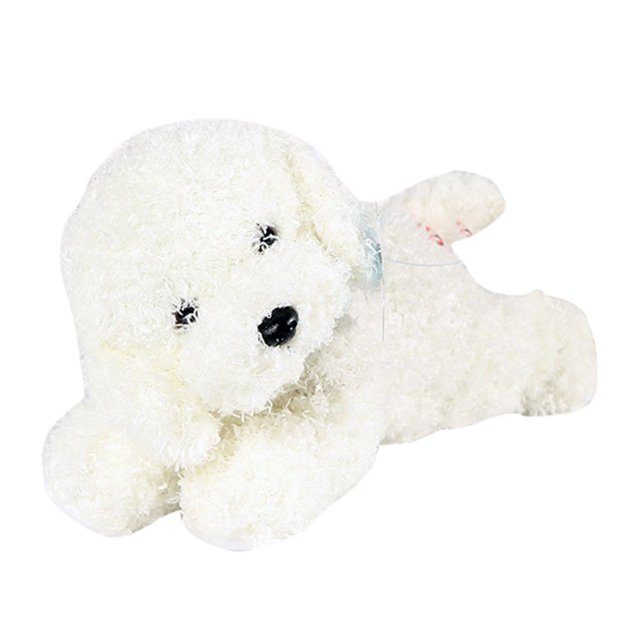 Peluche Chien en Peluche Poupée Mignonne Simulation Animal en Peluche Chiot Chien Poupée Jouets Cadeau