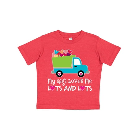 

Inktastic Gigi Loves Me Grandchild Truck Gift Toddler Boy Girl T-Shirt