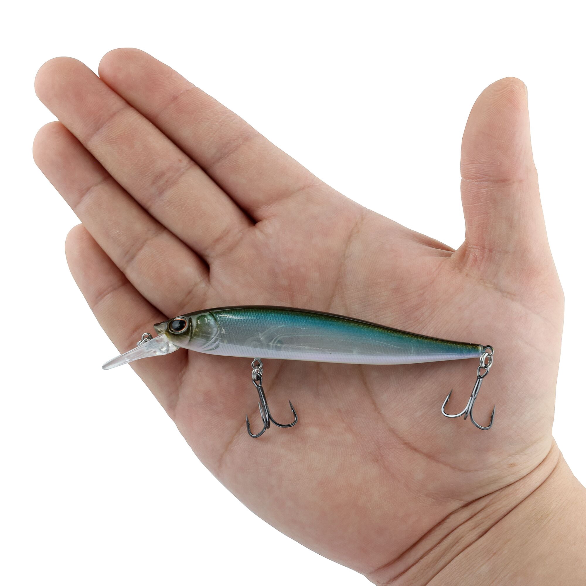 Berkley Stunna, 3 in, Jerkbaits, Stealth Minnow (1 Count)